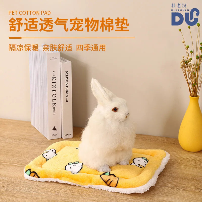 Rabbit Chinchilla Bed Mat House Nest Hamster Accessories Small Animal Guinea Pig Hamster Bed House Winter Warm Squirrel Hedgehog