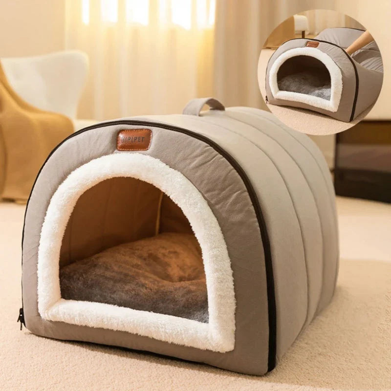 Thickening Tents Bed Nest For Dogs Soft Cat Nest Kennel Winter Cozy Pet House Enclosed Cat House Doghouse Cat Sofa Pet Supplies