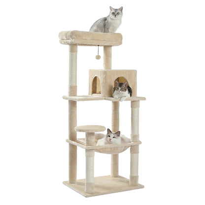 Free Shipping  Multi-Level Cat Tree For Cats With Cozy Perches Stable Cat Climbing Frame Cat Scratch Board Toys Cat Furniture