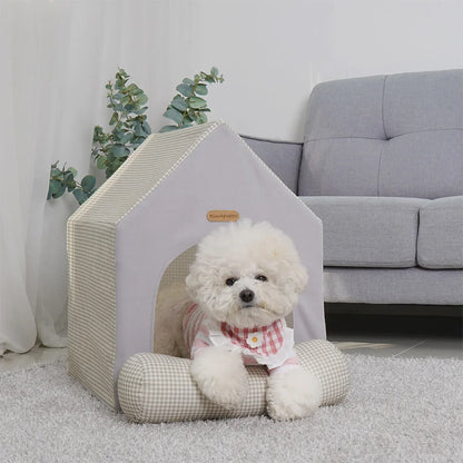 Pet Luxury Princess Deluxe House for Teddy Bear Schnauzer Dogs Cats Puppy Kitten Indoor Fluffy Warm Cozy Kennel Pet House Tent