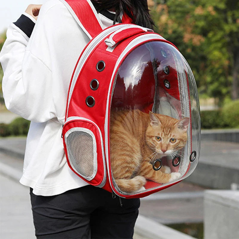 High Quality Astronaut Portable Cat Travel Bag Breathable Space Capsule Expandable Transparent Carrier Pet Backpack For Cat Dog