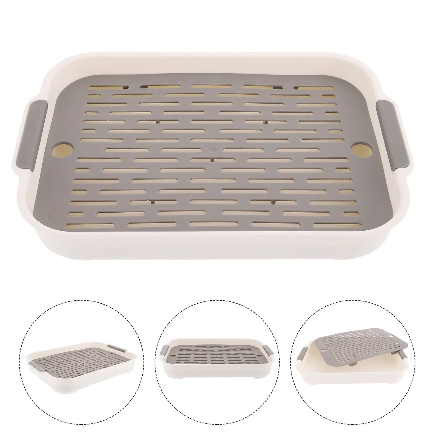 Rabbit Litter Box Rectangular Hamster Toilet Bunny Litter Box Rabbit Training Potty