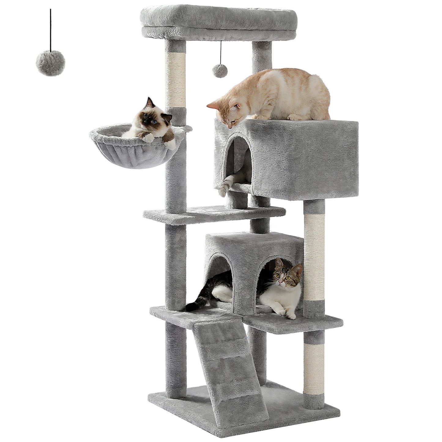 Free Shipping  Multi-Level Cat Tree For Cats With Cozy Perches Stable Cat Climbing Frame Cat Scratch Board Toys Cat Furniture