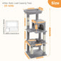 Free Shipping  Multi-Level Cat Tree For Cats With Cozy Perches Stable Cat Climbing Frame Cat Scratch Board Toys Cat Furniture