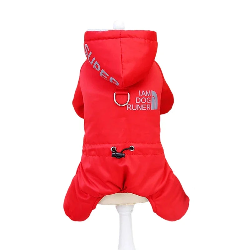 Thicken Warm Dog Jumpsuit Winter Pet Dogs Clothes for Chihuahua Coat Waterproof Hoodie Puppy Overalls Poodle Jacket Pet Apparel